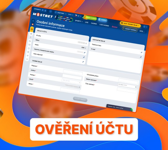 Proces ověření online kasino účtu.